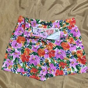 Zara Multicolor Floral Shorts